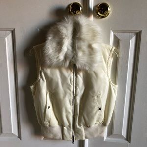 Faux collared vest